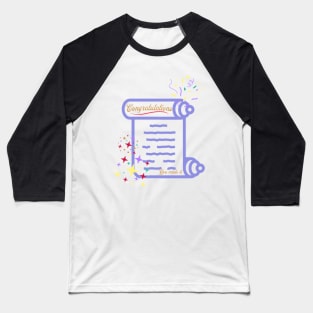 Congratulations, You Made It, Fireworks, Stars Baseball T-Shirt